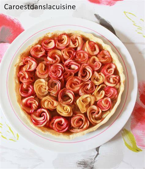 Brioche pommes fleurs montage pousse rose