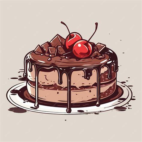 gâteau seigle noisette chocolat illustration