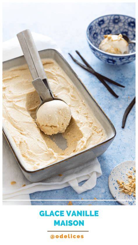 Glace vanille caramel maison infographie étapes