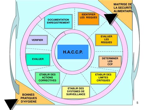 Schéma de flux HACCP et contrôle température