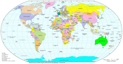 Carte du monde montrant les régions de culture et de consommation du pois chiche