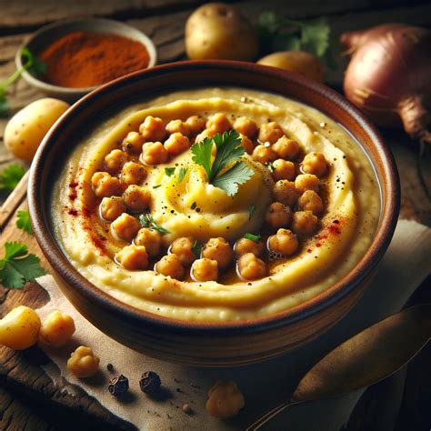 Pois chiches entiers et en purée