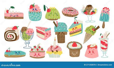 Illustration d’un assortiment de desserts à base de pêches: tartes, crumbles et glaces