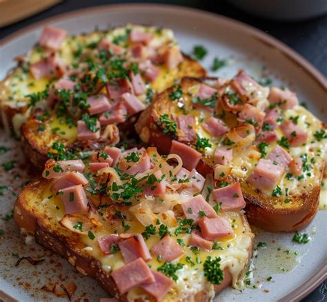 Pain perdu salé garni