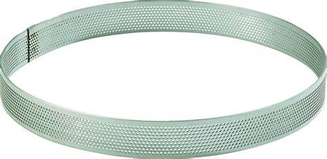 Cercle à tarte chemisé de film plastique pour un insert