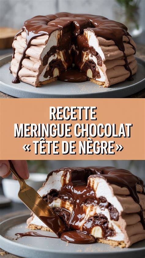 planche recettes chocolat et meringue