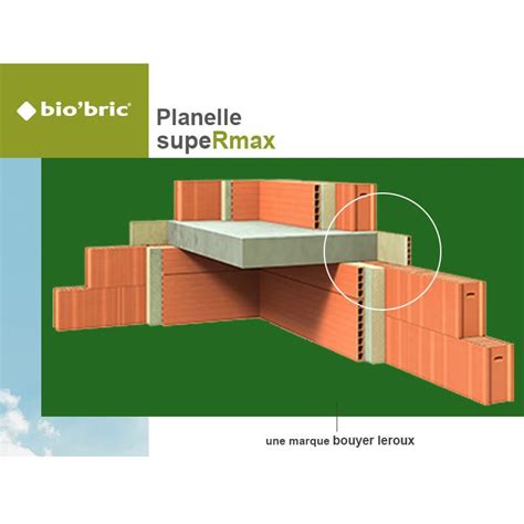 Planelle Bio'bric en place au niveau d'un plancher intermédiaire