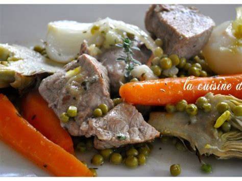 grenadin veau legumes printaniers