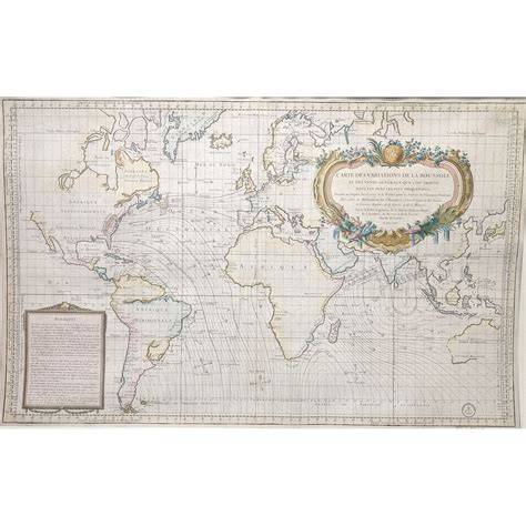 carte des variations des garnitures