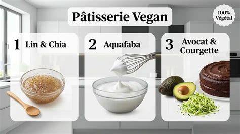 Infographie: Aquafaba et usages en pâtisserie végétale