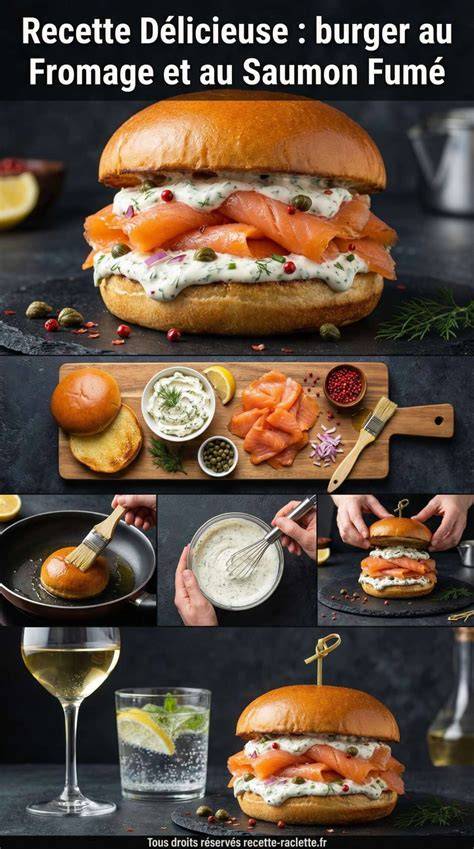 Infographie: composition d’un burger saumon