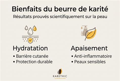 Infographie: Bienfaits du Beurre de Karité pur et usages courants