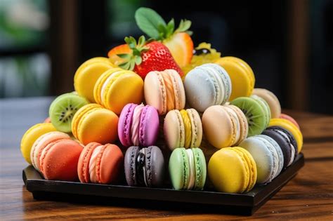 Image de macarons colorés