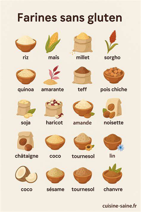 Infographie: Composition des sablés bretons sans gluten (farine de sarrasin + Maizena + amandes en poudre + sucre de coco)