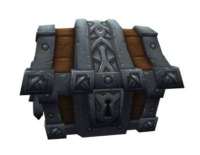 World of Warcraft character looting a chest