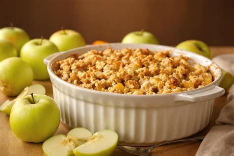 Préparation d'un crumble aux pommes