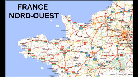 Carte de France simplifiée avec la région Ouest mise en évidence