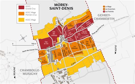 Carte des Grands Crus de Morey-Saint-Denis