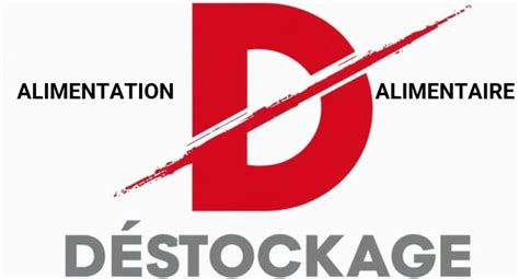 Logo stylisé d'une entreprise de déstockage alimentaire