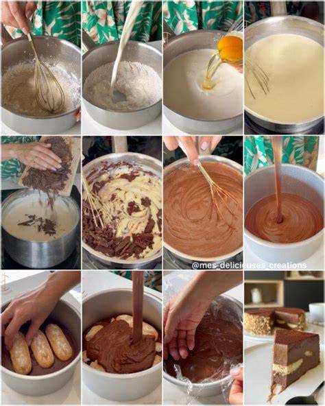 Infographie: Flux de préparation d’un gâteau au moule à garnir