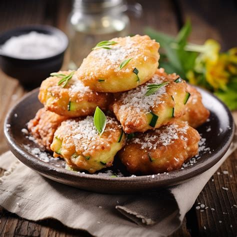Beignets de courgettes croustillants avec sauce tomate et feta