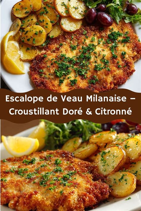 escalope de veau dorée dans une poêle
