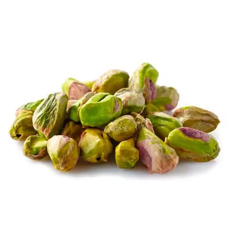 Pistaches vertes entières et décortiquées