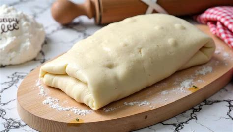 Ingrédients disposés sur la pâte feuilletée