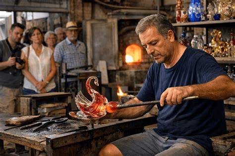 expérience artisanale et vitrines de fabrication