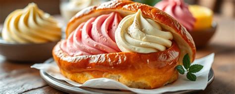 brioche glacée sur la plage