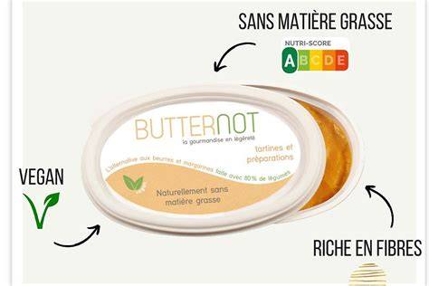 Infographie: substitutions vegan vs beurre traditionnel