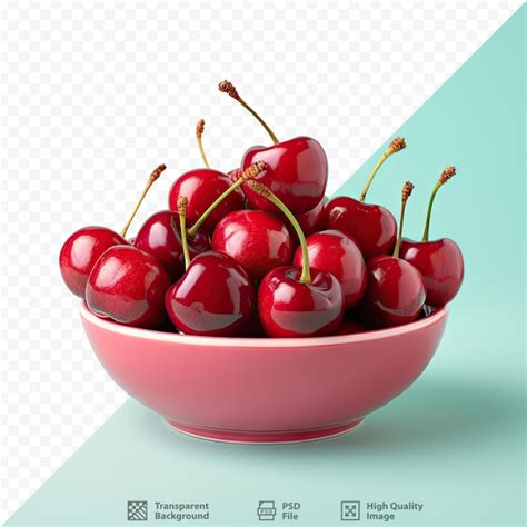 Cerises fraîches dans un bol