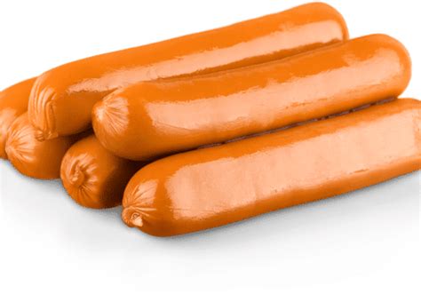 Assortiment de saucisses knacki colorées