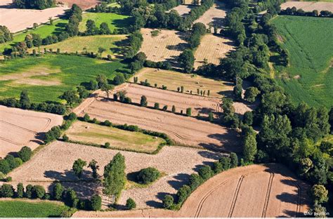 Paysage bocager de la Bresse avec des prairies et des haies