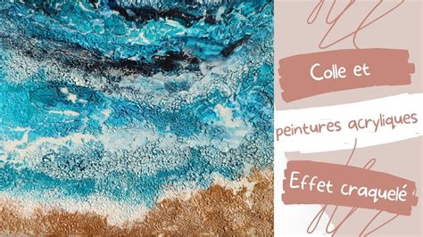 Tableau avec des effets de matière créés par des mortiers acryliques