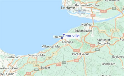Carte de localisation Deauville et accès routier