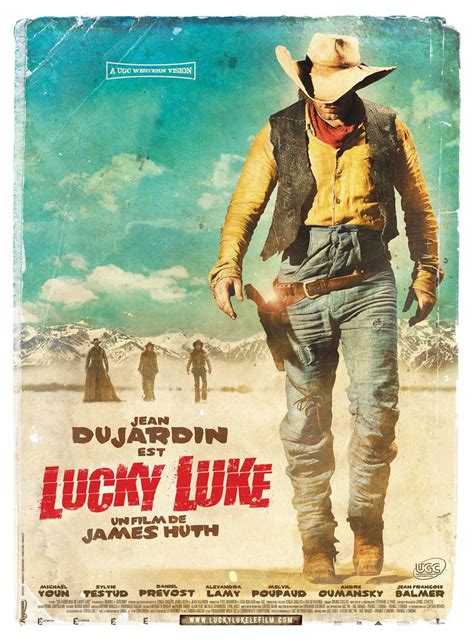 Affiche de série western avec Lucky Luke