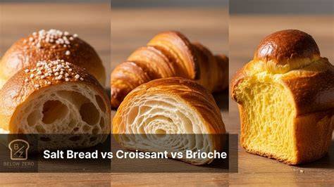 Comparaison visuelle : croissant traditionnel vs brioche feuilletée