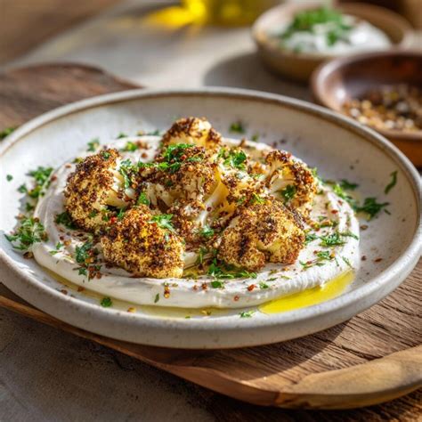 chou-fleur rôti au zaatar et sauce yaourt