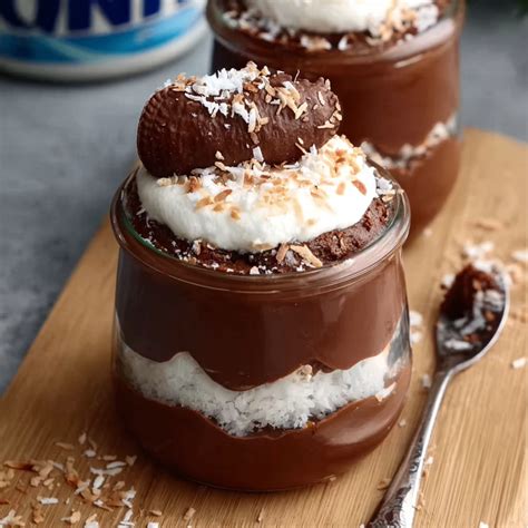 verrines façon Bounty et ganache