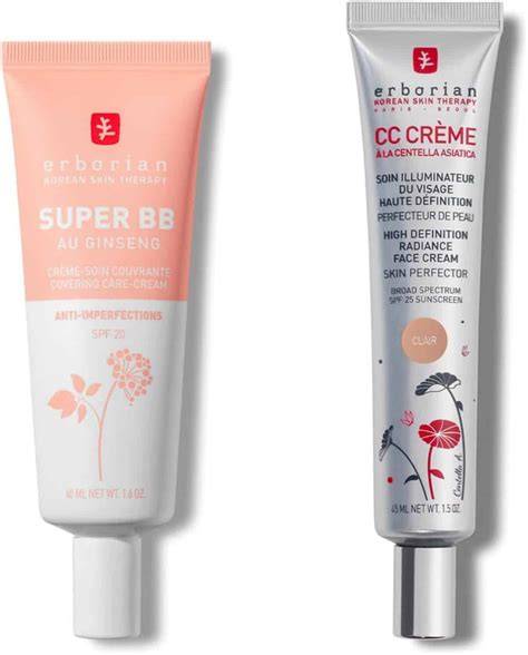 Schéma: choix entre BB, Super BB et CC Crème Erborian