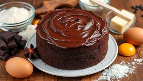 Ingrédients pour un gâteau au chocolat