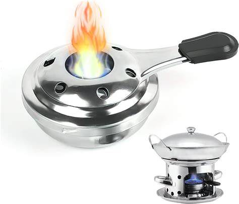 Brûleur à fondue en action