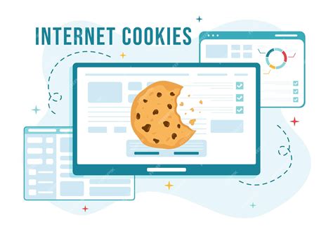 Illustration de cookies numériques