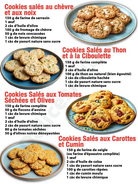 Assortiment de cookies sucrés et salés