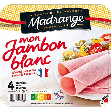 Tranche de jambon blanc