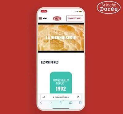Infographie illustrative de la chaîne Brioche Dorée et de son modèle multi-emplacements