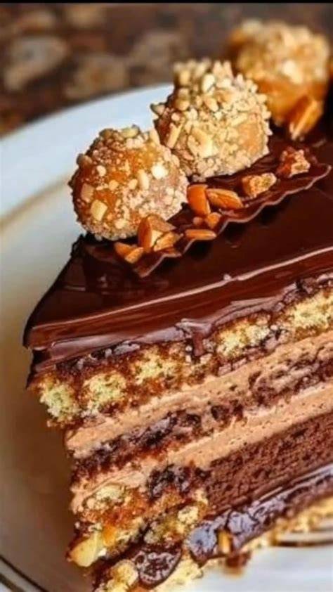 Schéma illustrant les couches: biscuit, toffee, chocolat