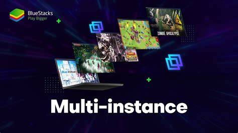 Diagramme des modes de jeu et options de BlueStacks (Multi-Instance, Script, Eco Mode)