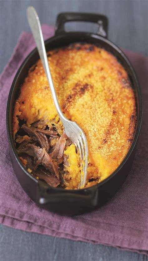 Parmentier de Canard aux Patates Douces gratiné au four